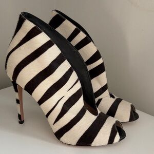 Gianvito Rossi Zebra Print Heels